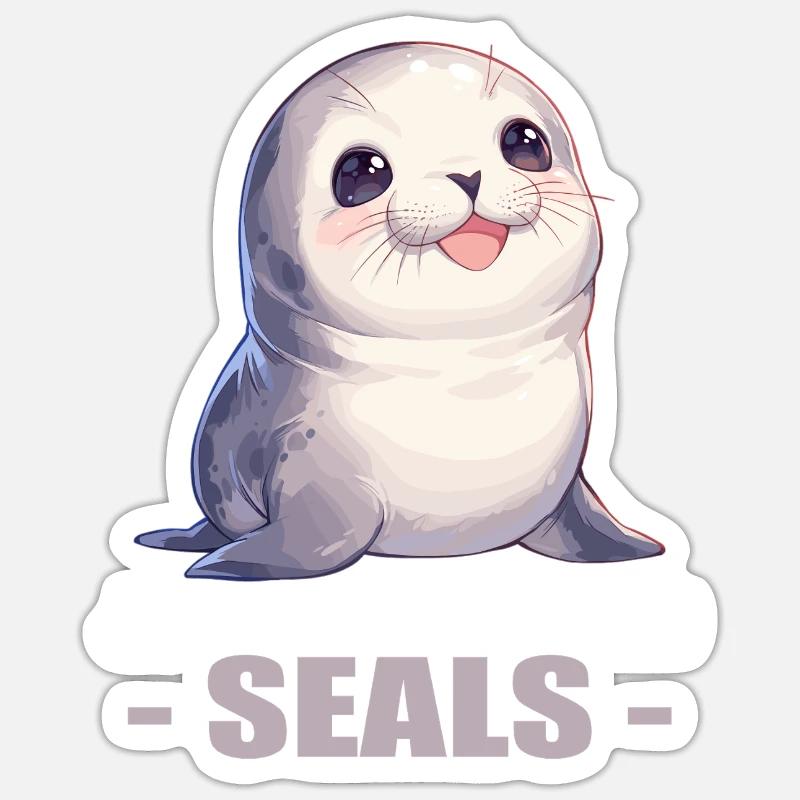 Joints, Phoque Sticker taille S (10 x 10 cm)