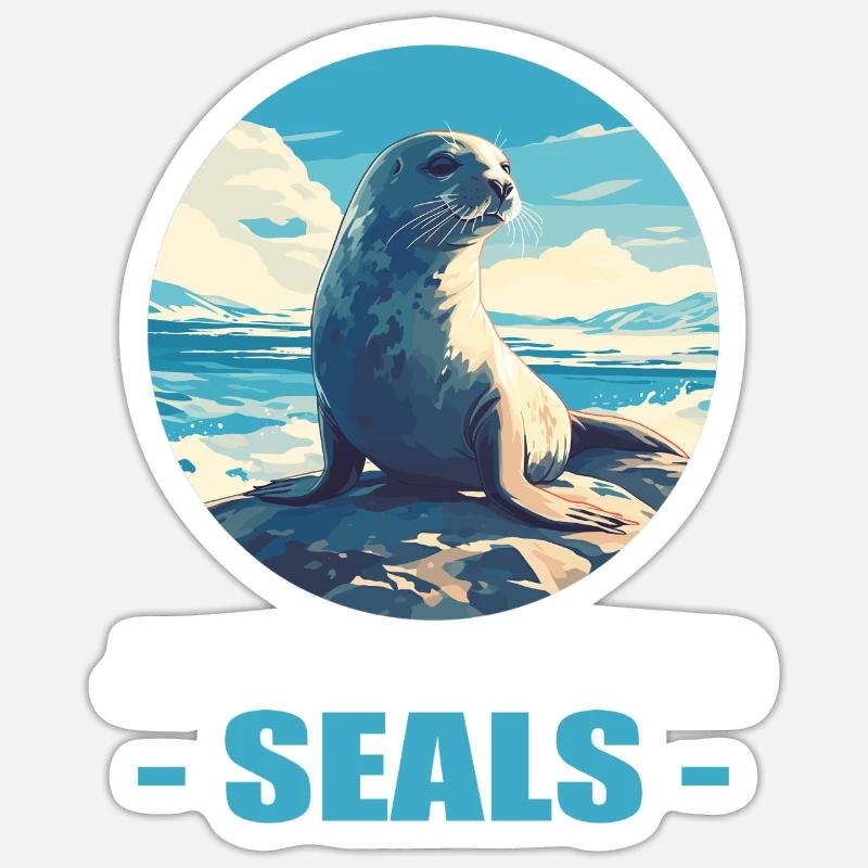 Joints, Phoque Sticker taille S (10 x 10 cm)