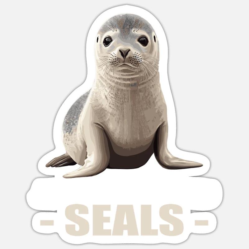 Joints, Phoque Sticker taille S (10 x 10 cm)