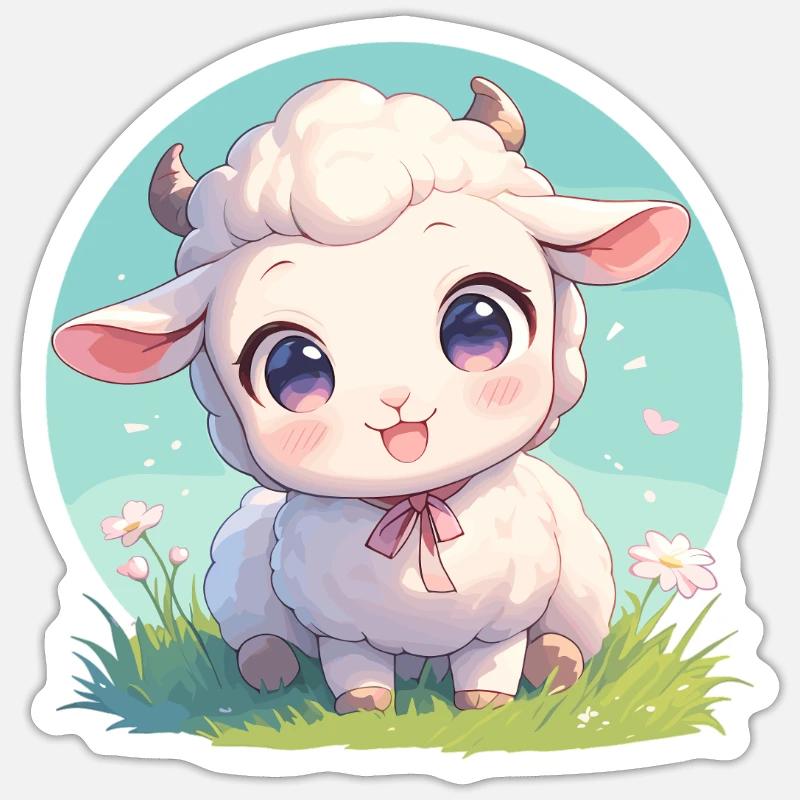 Sheep Sheep - Sticker size S (10 x 10 cm) - white matte