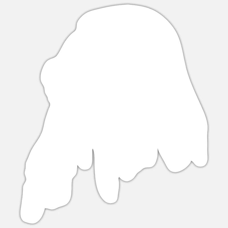 Walrus - Sticker size S (10 x 10 cm) - white matte
