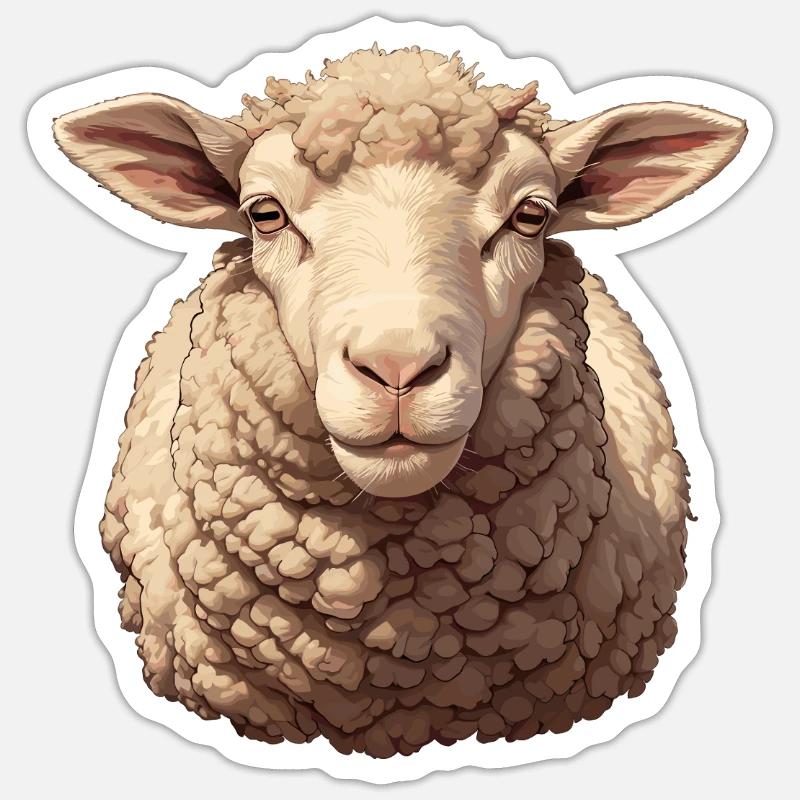 Sheep Sheep - Sticker size S (10 x 10 cm) - white matte
