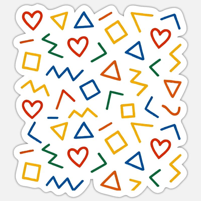 Geometric Pattern Design Sticker size S (10 x 10 cm)