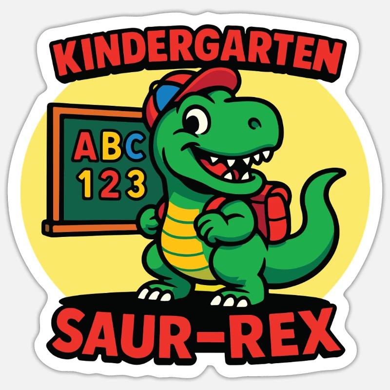 Nursery Saur-Rex Dinosaur - Sticker size S (10 x 10 cm) - white matte