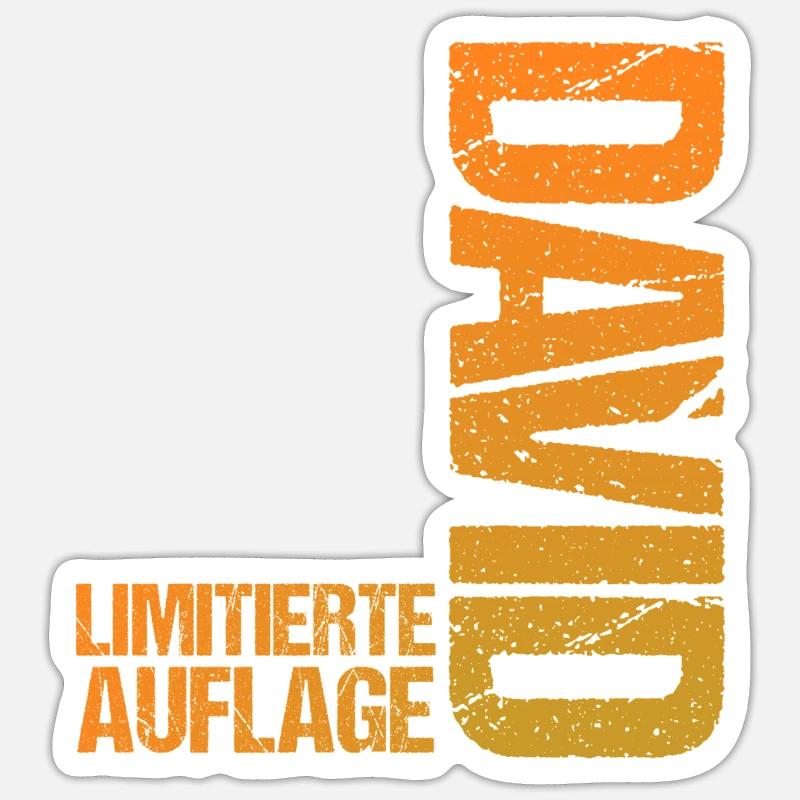 David - Sticker size S (10 x 10 cm) - white matte