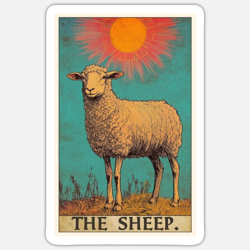 Sheep Sheep - Sticker size S (10 x 10 cm) - white matte