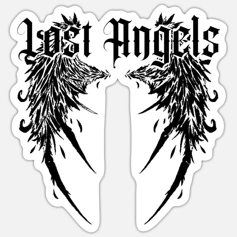 Lost Angels - Sticker size S (10 x 10 cm) - white matte