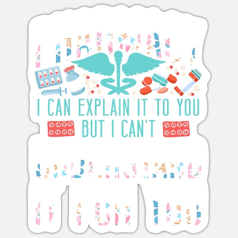 Pharmacy Tech Technician - Sticker size S (10 x 10 cm) - white matte