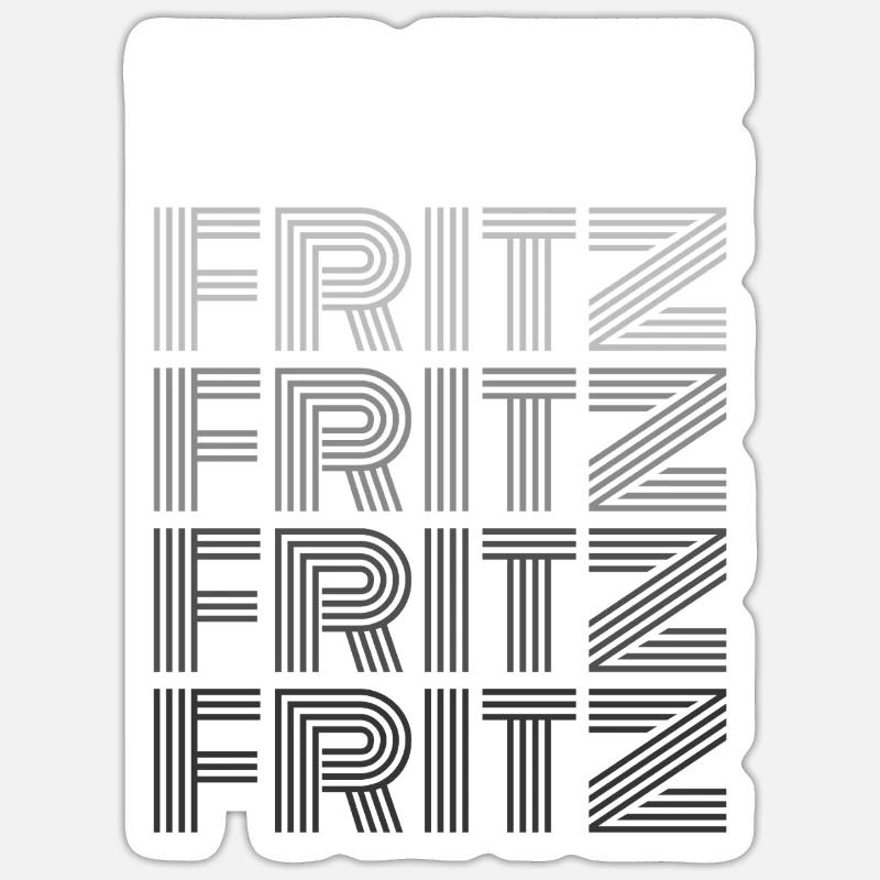 Fritz - Sticker size S (10 x 10 cm) - white matte