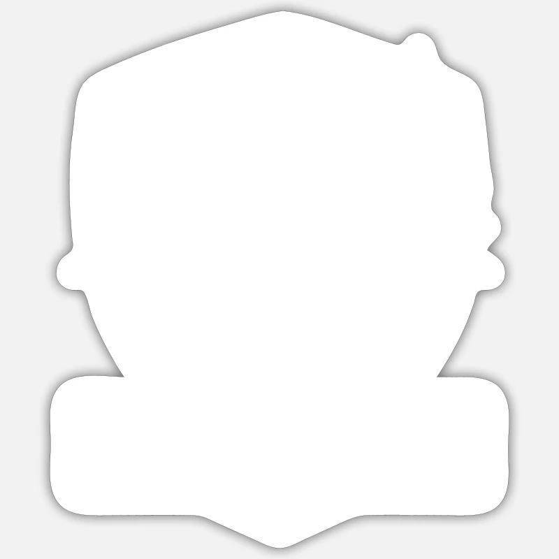 Campfire Camping Tent - Sticker size S (10 x 10 cm) - white matte