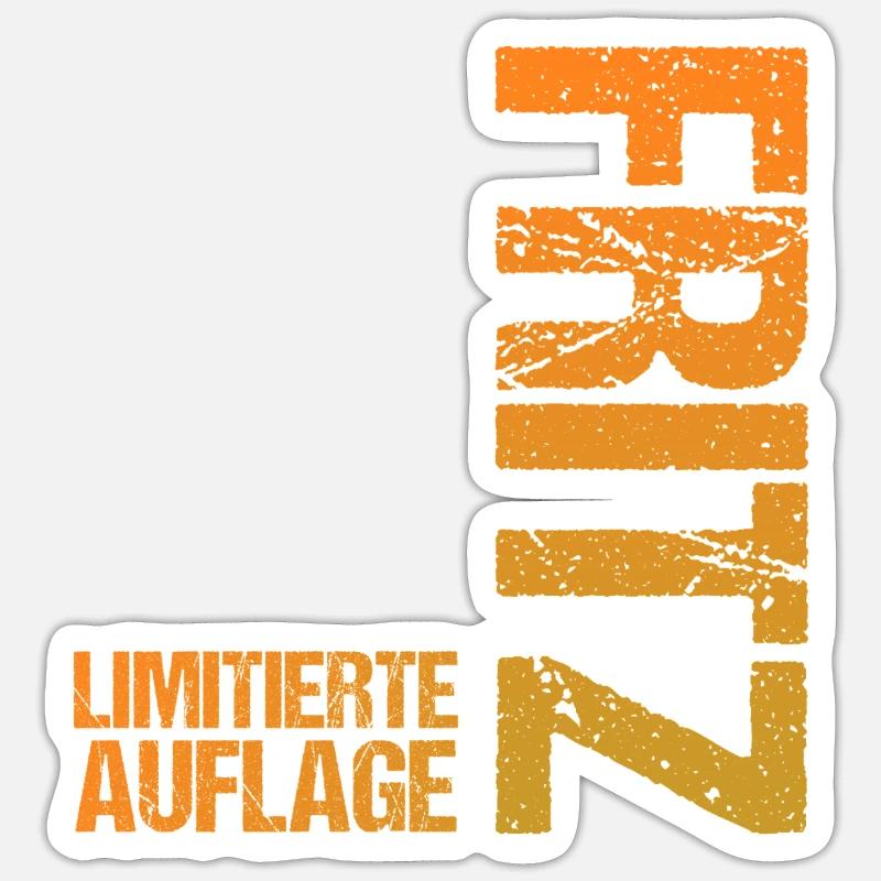 Fritz - Sticker Größe S (10 x 10 cm) - Mattweiß