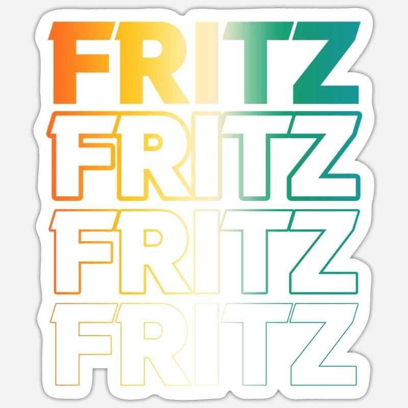 Fritz - Sticker size S (10 x 10 cm) - white matte