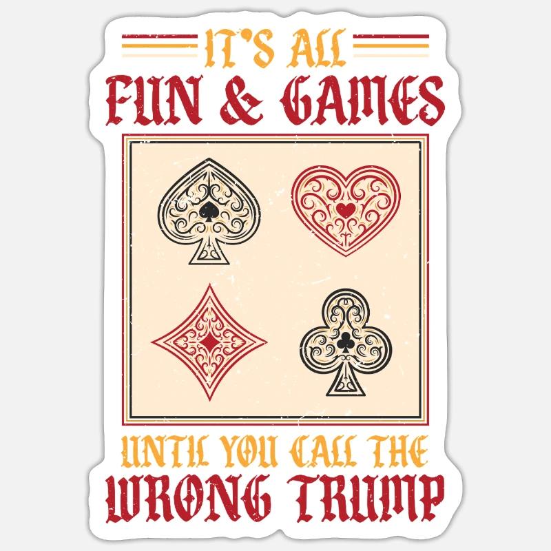 Bridge Player Sticker size S (10 x 10 cm)