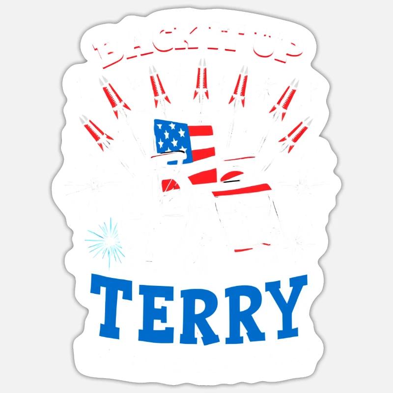 Fauteuil roulant de feux d’artifice Back It Up Terry Sticker taille S (10 x 10 cm)