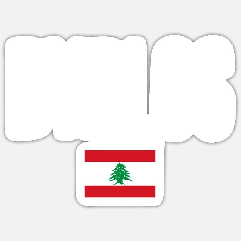 Byblos Libanon - Sticker Größe S (10 x 10 cm) - Mattweiß