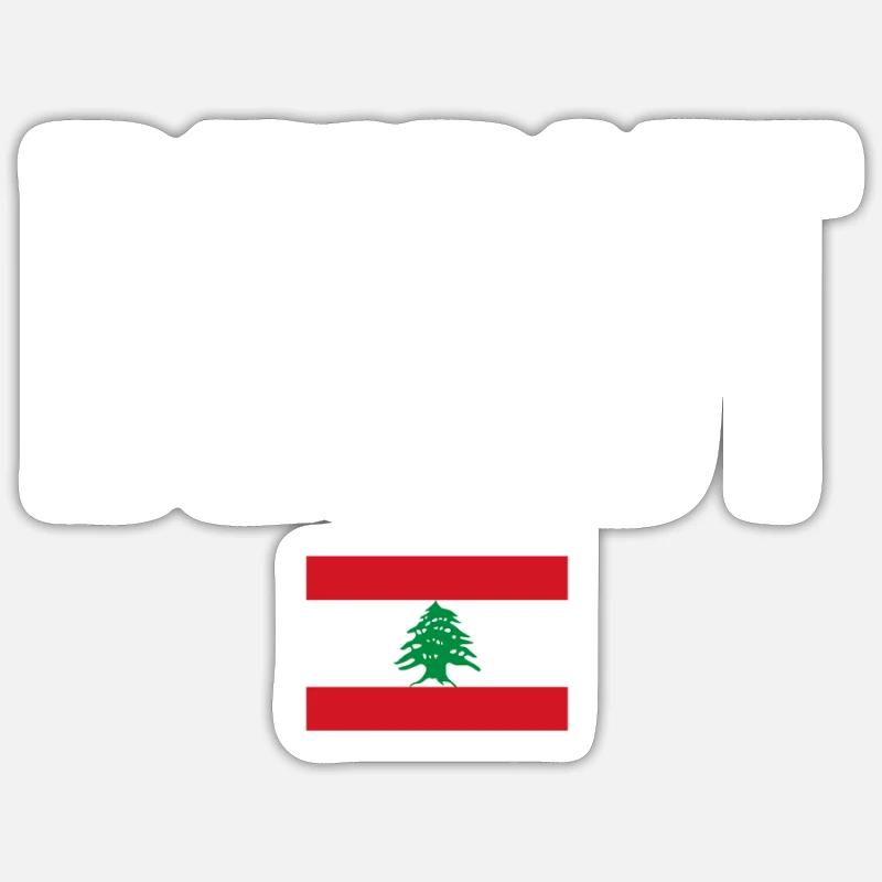 Beyrouth, Liban Sticker taille S (10 x 10 cm)