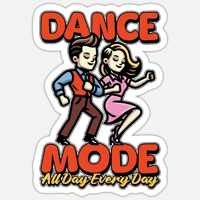 Dance Teacher Dance Mode All Day Dance Instructor Sticker Größe S (10 x 10 cm)