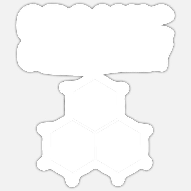 Structural formula chemistry science physics laboratory Sticker size S (10 x 10 cm)