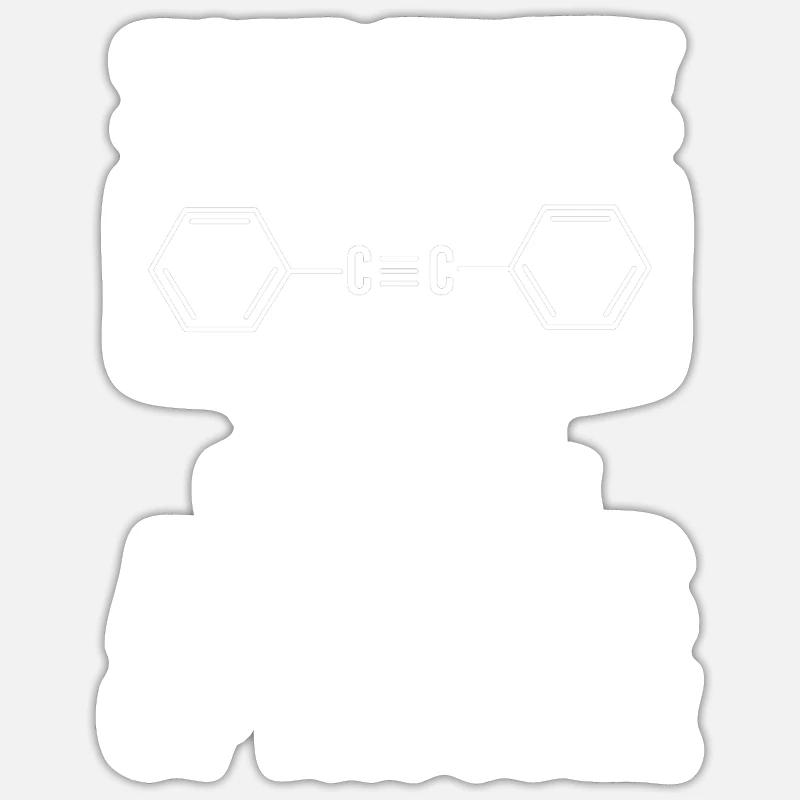 Structural formula chemistry science physics laboratory Sticker size S (10 x 10 cm)