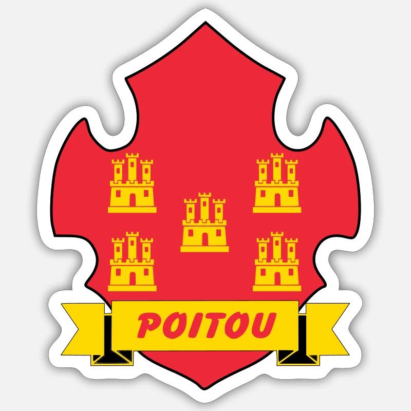 Poitou - Sticker size S (10 x 10 cm) - white matte