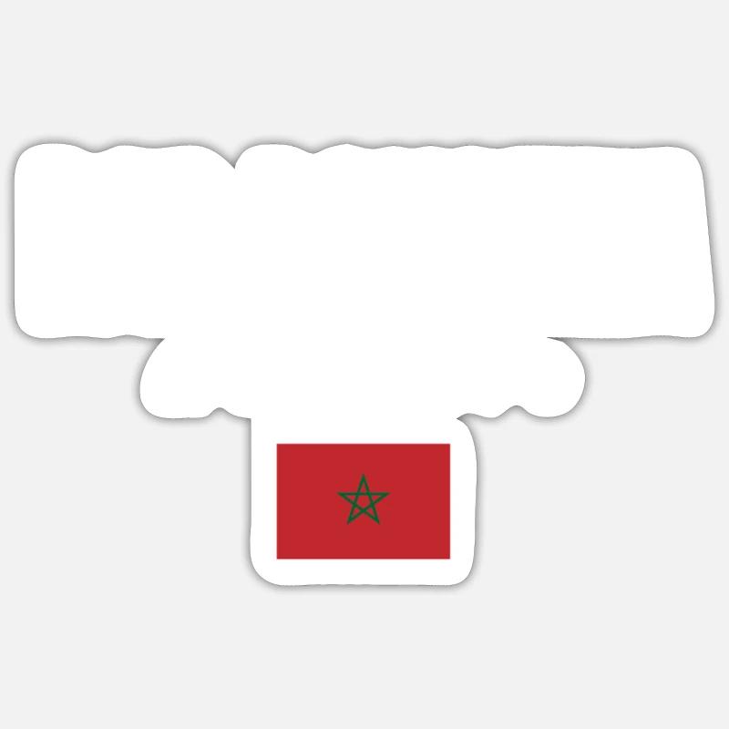 Dar Bouazza, Maroc - Sticker taille S (10 x 10 cm) - blanc mat