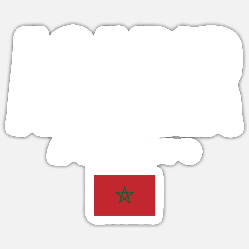 Agadir, Morocco - Sticker size S (10 x 10 cm) - white matte
