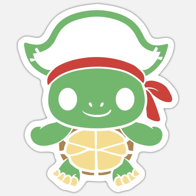 pirate - Sticker size S (10 x 10 cm) - white matte
