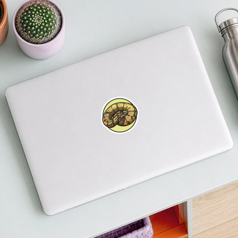 Ball Python Roi Python Roi Python Sticker taille S (10 x 10 cm)