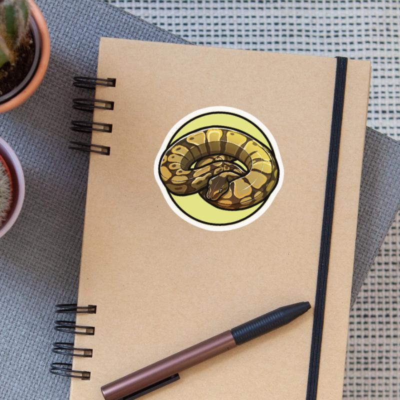 Ball Python Königspythons Königspython Sticker Größe S (10 x 10 cm)