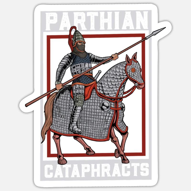 Lancier - Cataphracte parthe - Cavalier Sticker taille S (10 x 10 cm)