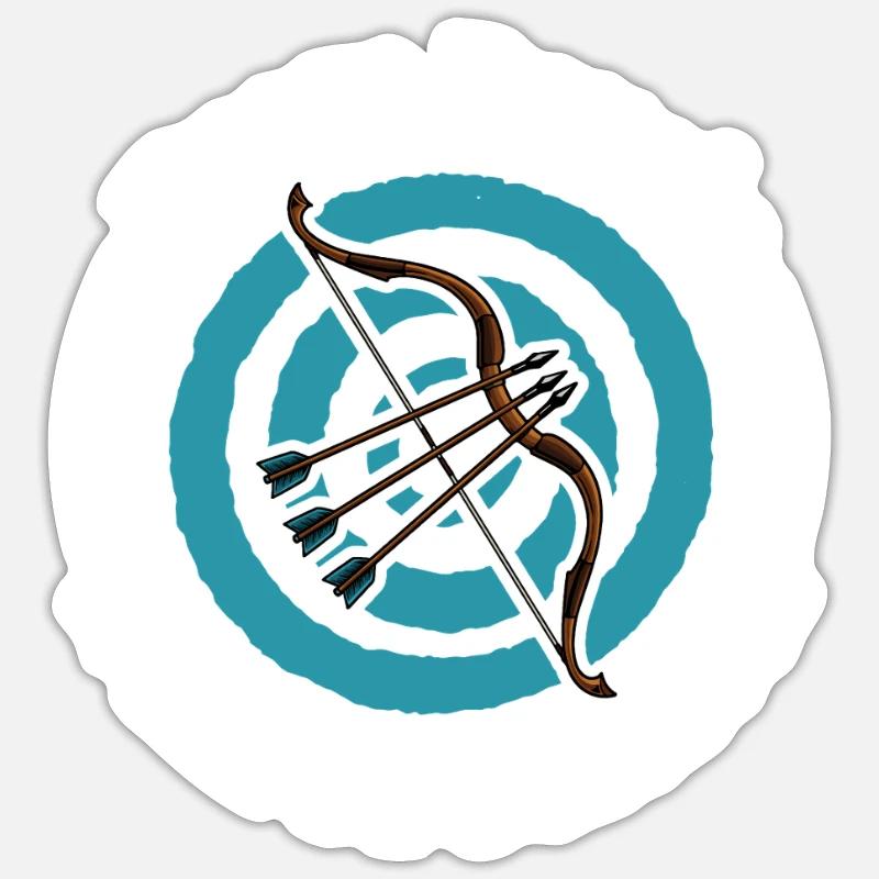 Précision persane - Archet persan Sticker taille S (10 x 10 cm)