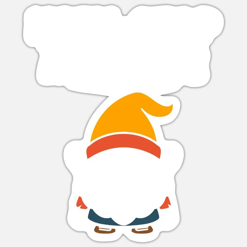 Dwarf - Sticker size S (10 x 10 cm) - white matte