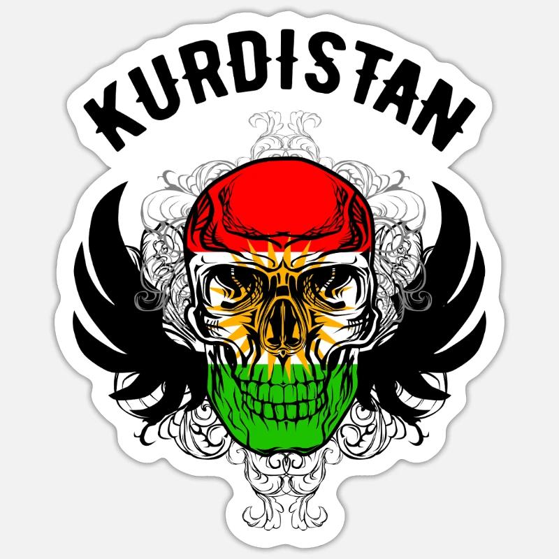 Kurdistan Flagge Bakur Bashur Rojava Rojhlt Newroz Sticker Größe S (10 x 10 cm)