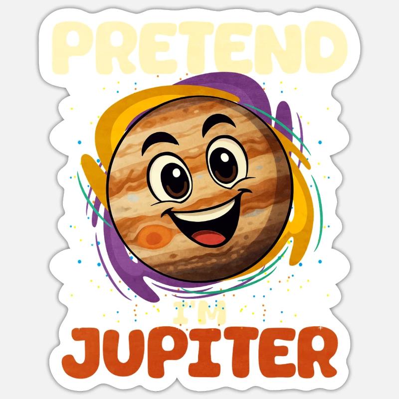 Jupiter - Sticker size S (10 x 10 cm) - white matte