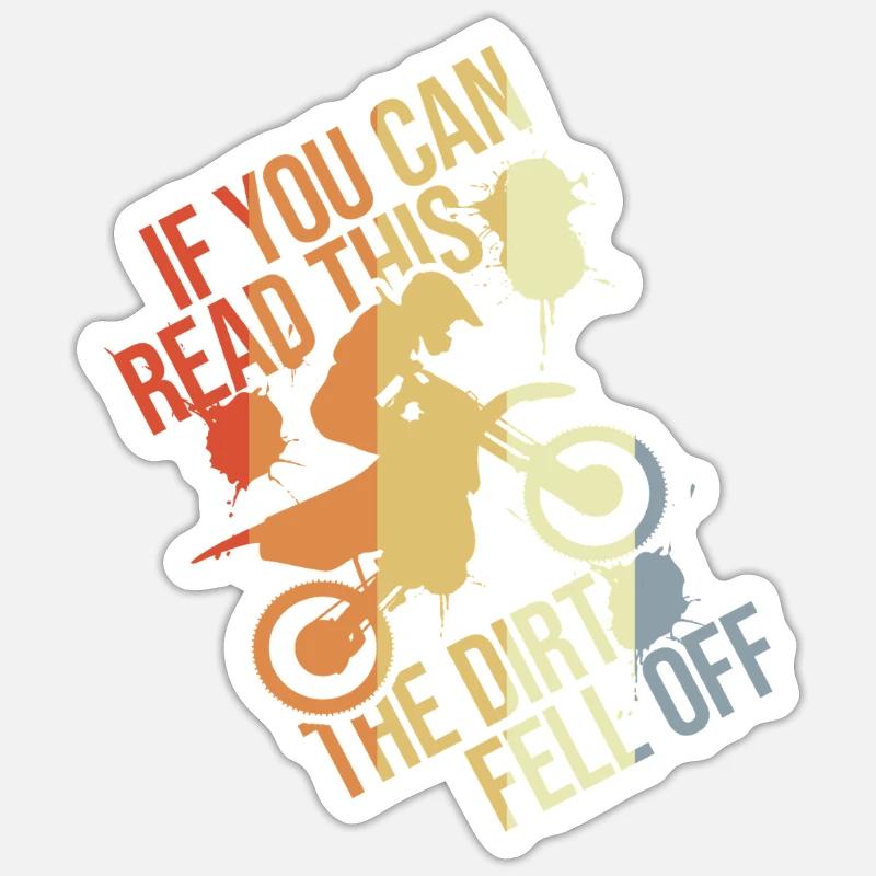 Der Dreck ist bereits ab - Sticker Größe S (10 x 10 cm) - Mattweiß