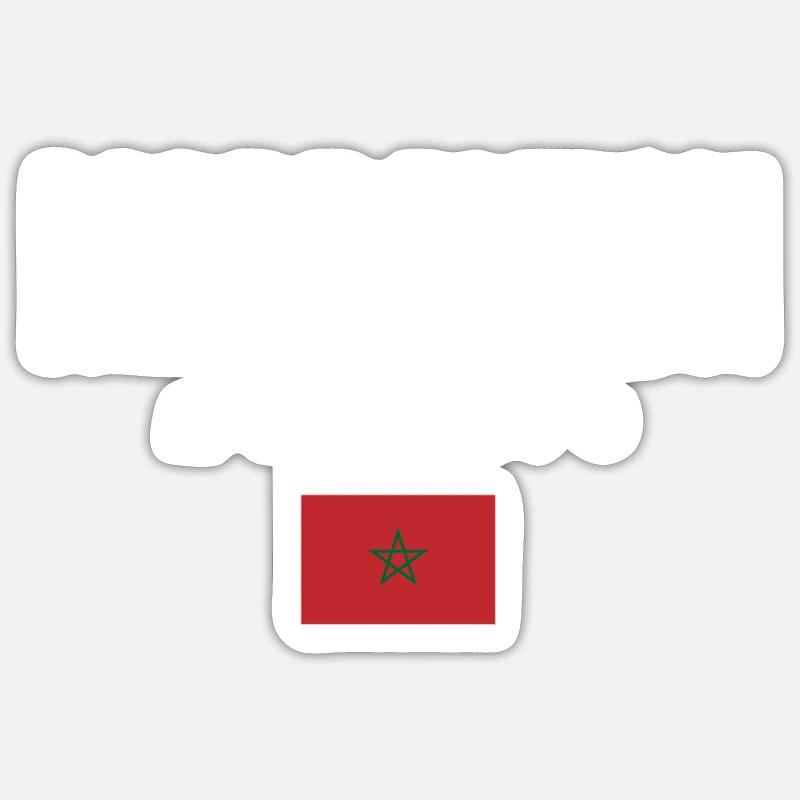 Marrakesh, Morocco - Sticker size S (10 x 10 cm) - white matte