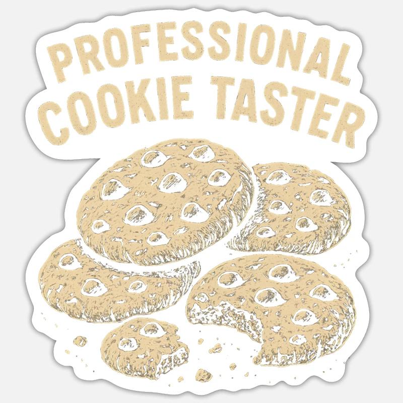 Professioneller Cookie-Verkoster - Sticker Größe S (10 x 10 cm) - Mattweiß