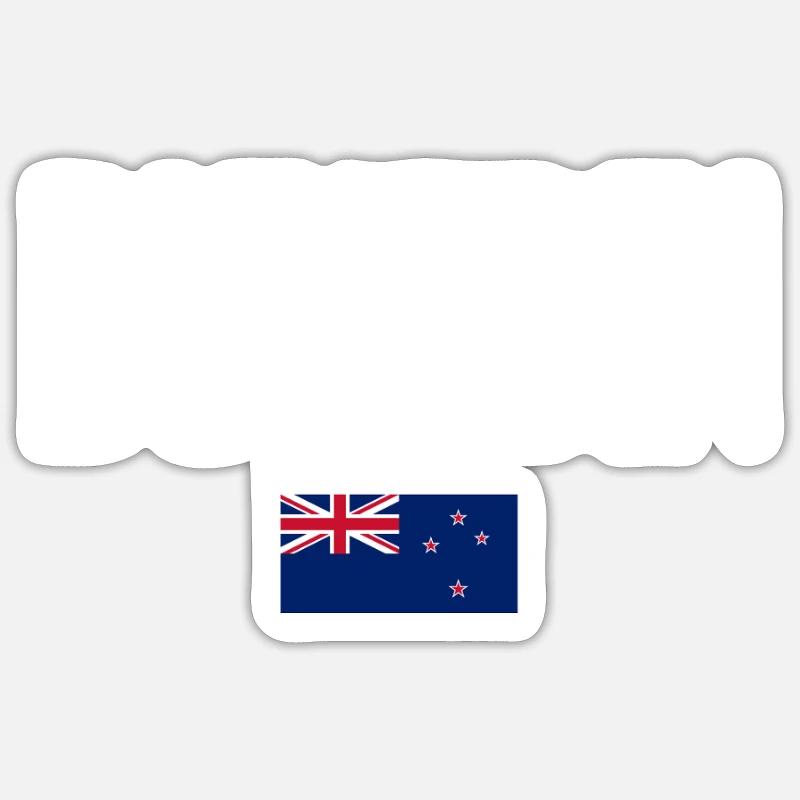 Dunedin Neuseeland - Sticker Größe S (10 x 10 cm) - Mattweiß