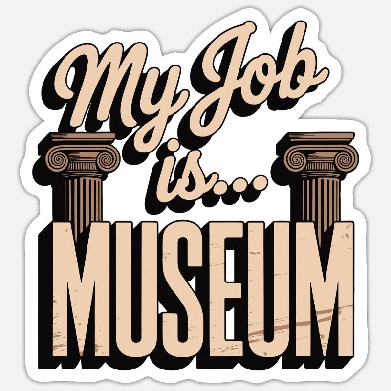 Musée Sticker taille S (10 x 10 cm)