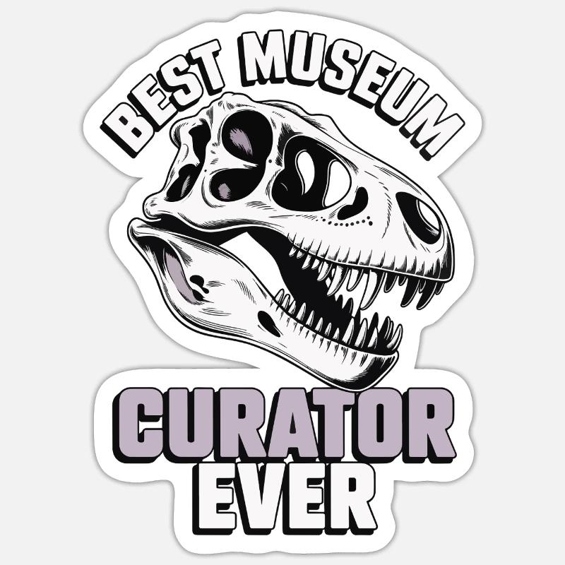 Musée - Sticker taille S (10 x 10 cm) - blanc mat