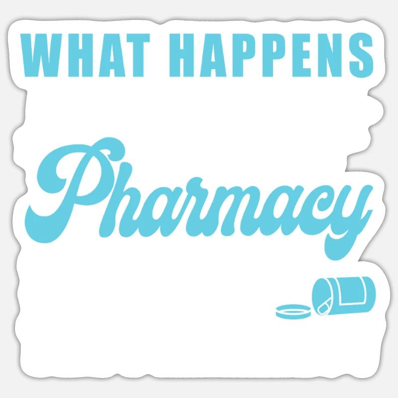 Pharmacy Tech Technician - Sticker Größe S (10 x 10 cm) - Mattweiß
