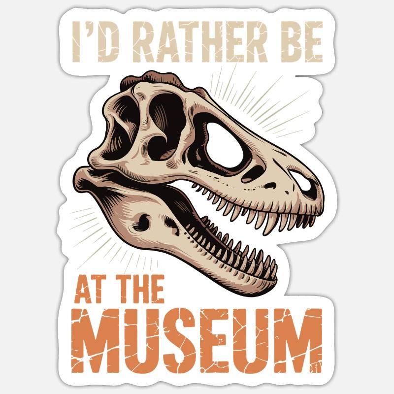 Musée - Sticker taille S (10 x 10 cm) - blanc mat