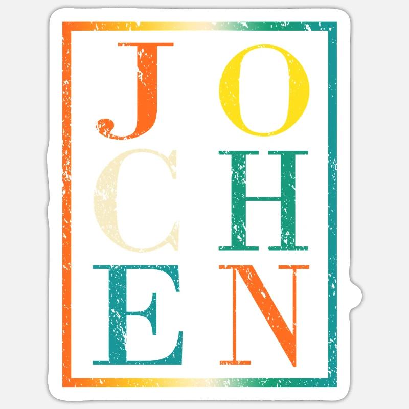 Jochen - Sticker size S (10 x 10 cm) - white matte