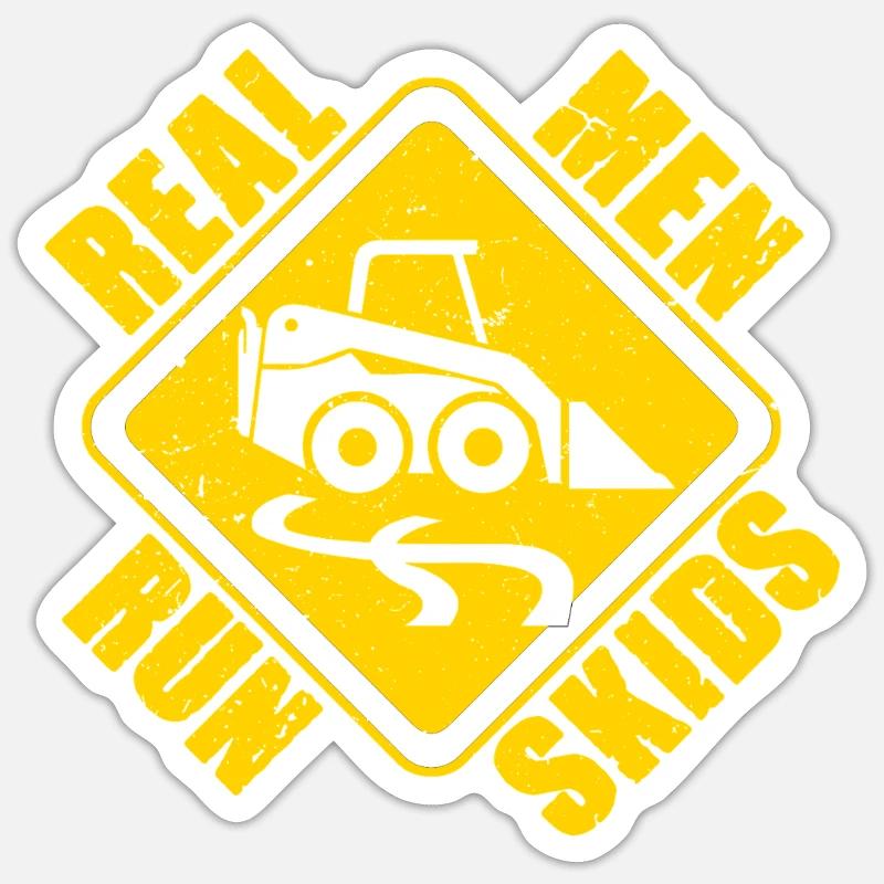 Skid Steer Operator Skid Steer Loader Sticker size S (10 x 10 cm)