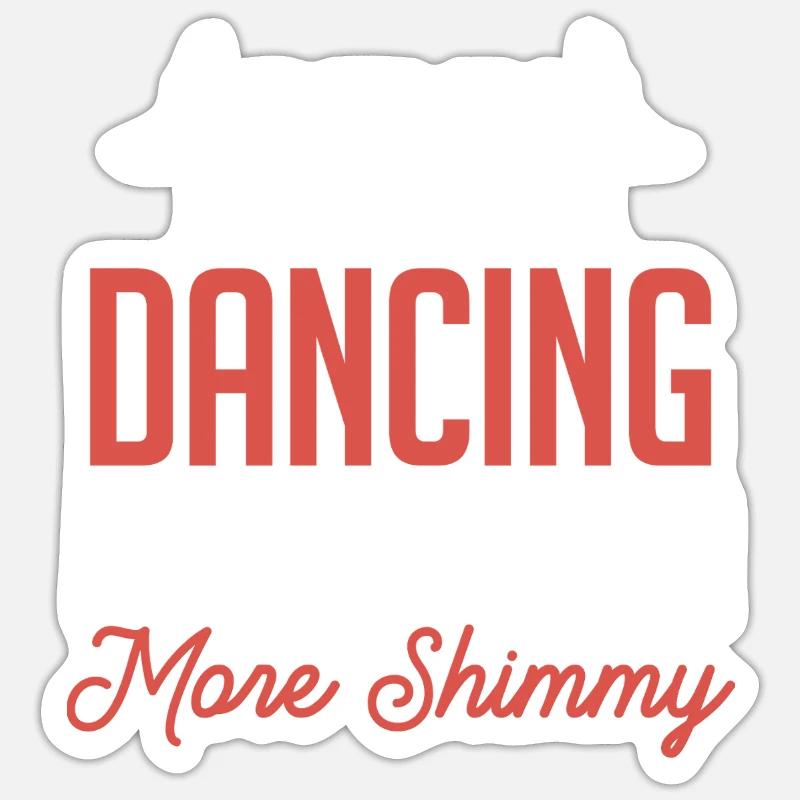 Belly Dance Belly Dancer - Sticker size S (10 x 10 cm) - white matte