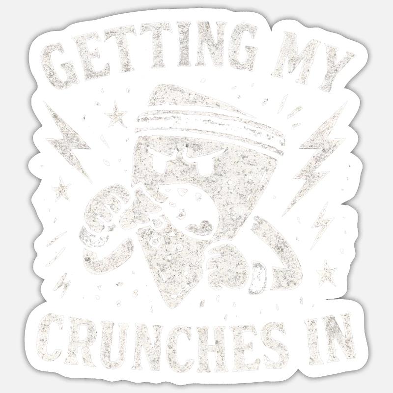 My Gym Crunches Do Fun Chi - Sticker size S (10 x 10 cm) - white matte