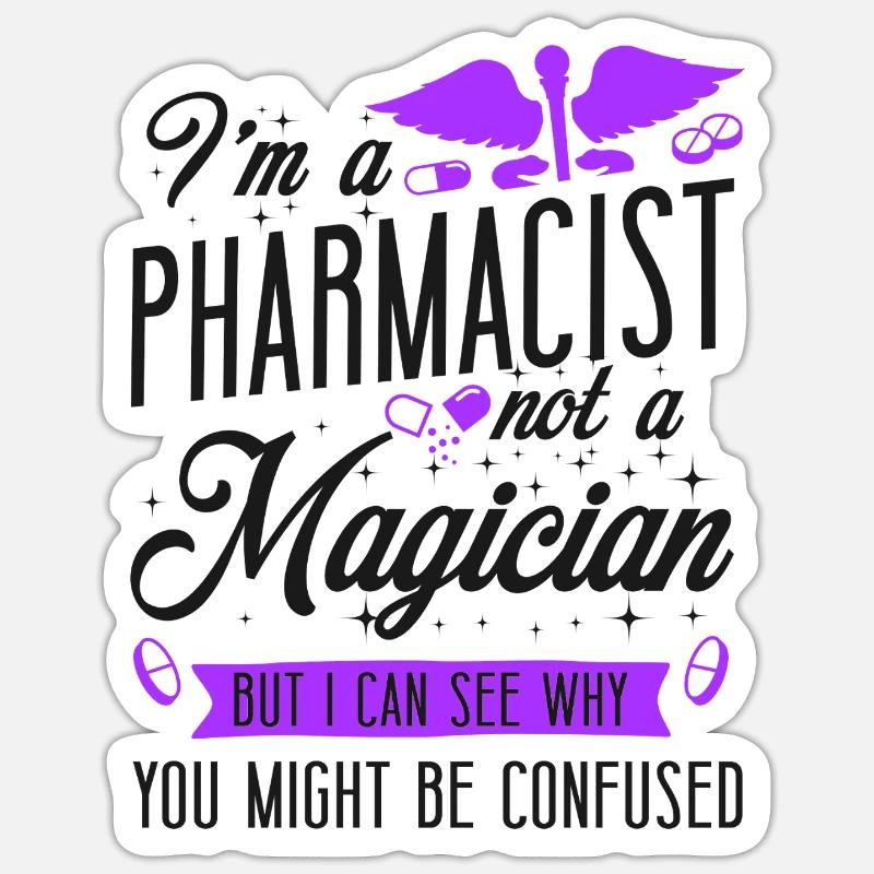 Pharmacy Tech Technician Sticker Größe S (10 x 10 cm)
