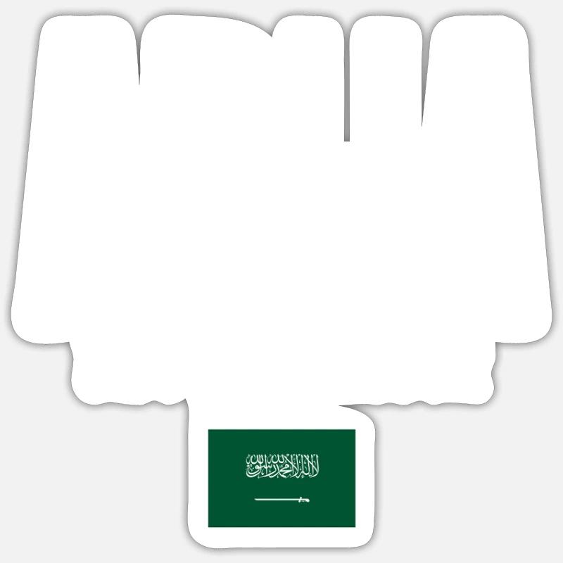 Abha Saudi Arabia - Sticker size S (10 x 10 cm) - white matte