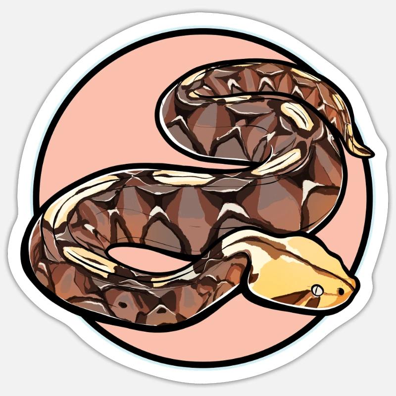 Gabon Vipers Gabon Vipers - Sticker size S (10 x 10 cm) - white matte