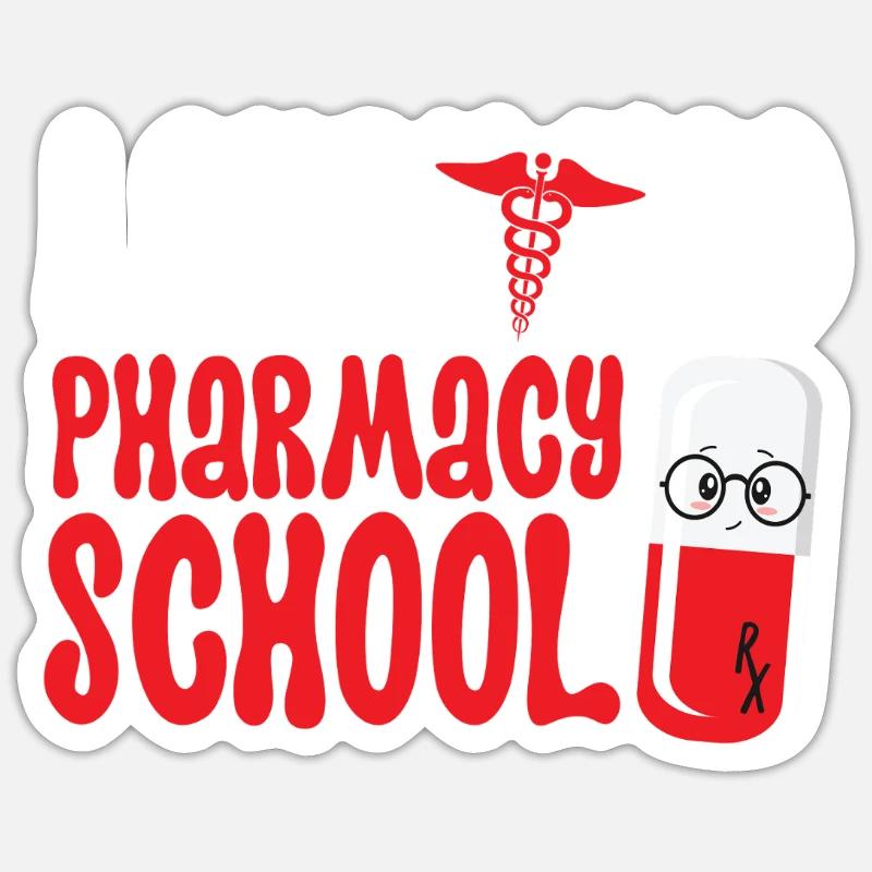 Pharmacy Tech Technician - Sticker Größe S (10 x 10 cm) - Mattweiß